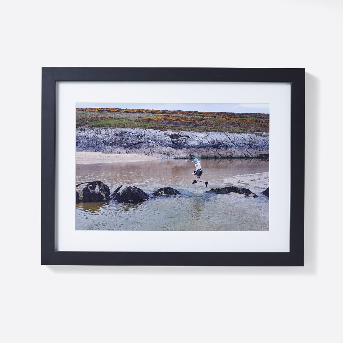 An image of 18x12'' (45x30cm) Personalised Premium Framed Photo Print - Black | By Truprint